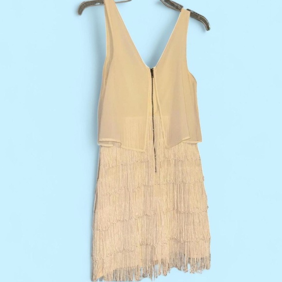 American Eagle Cream Tassel Mini Dress - Picture 3 of 4